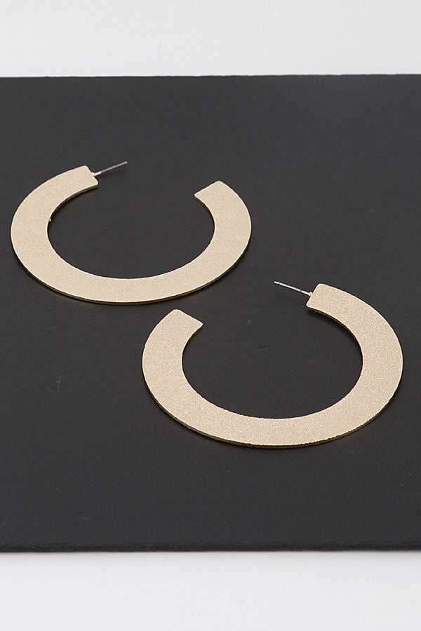 FLAT HOOP EARRINGS