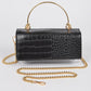 METAL HANDLE TRANSPARENT CROSSBODY BAG