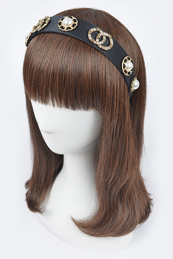 HEADBAND WITH IMITATION GEMS