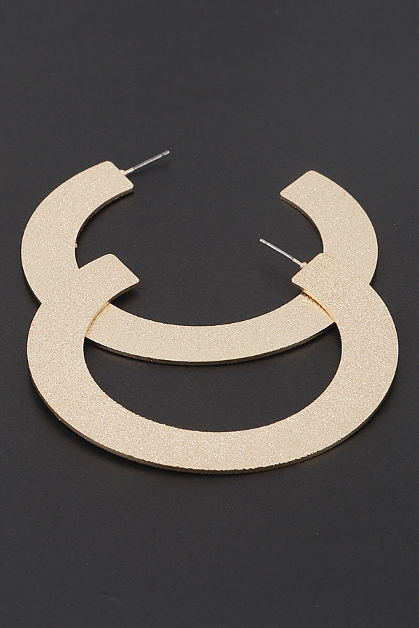 FLAT HOOP EARRINGS