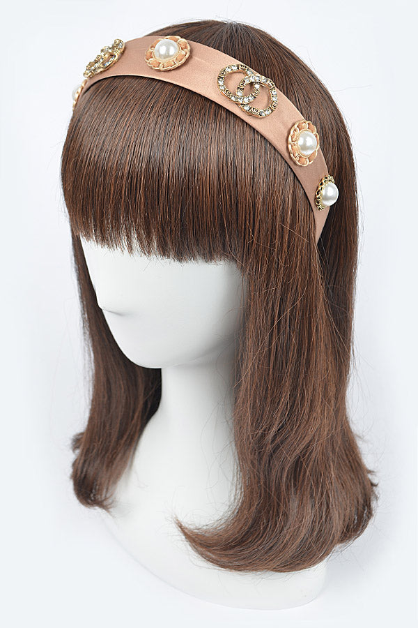 HEADBAND WITH IMITATION GEMS