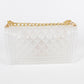 JELLY CLEAR SHOULDER HANDBAG