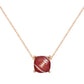 GOLD ROUND CUT FOOTBALL NECKLACE