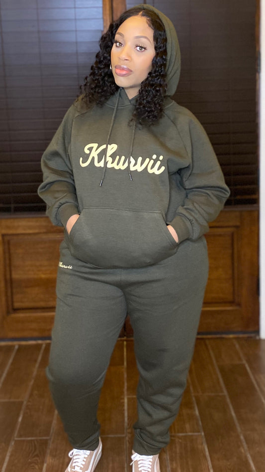 “Khurvii” HOODIE SWEATSHIRT AND PANTS SET