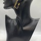 GOLD SPLATTER SQUARE EARRINGS