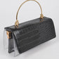 METAL HANDLE TRANSPARENT CROSSBODY BAG