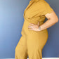 MUSTARD WIDE LEG JUMPSUIT